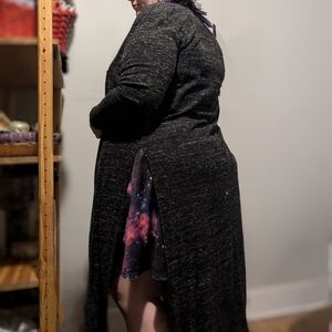 Forever 21 Black Longline Jacket